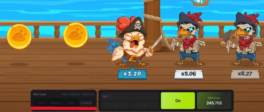 Chicken pirate game